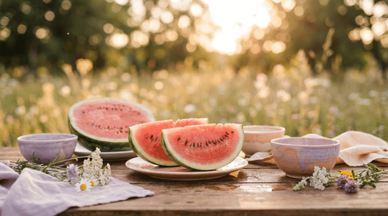 aufgeschnittene Wassermelone